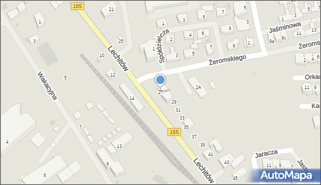 Mielno, Lechitów, 27, mapa Mielno