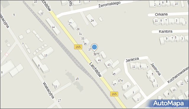 Mielno, Lechitów, 39, mapa Mielno