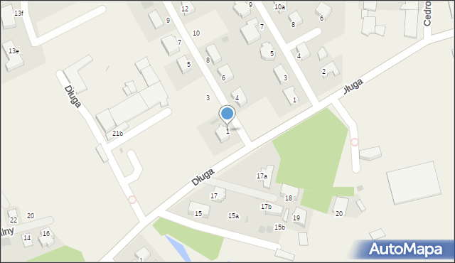 Mierzyn, Leszczynowa, 1, mapa Mierzyn