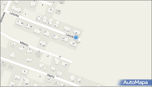 Mierzyn, Leszka, 16a, mapa Mierzyn