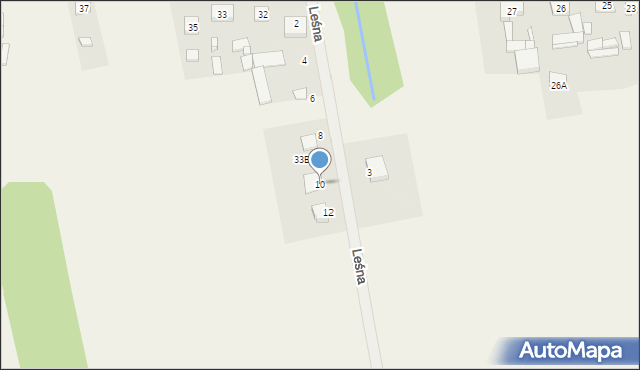 Mikołajewo, Leśna, 10, mapa Mikołajewo