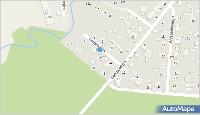 Mińsk Mazowiecki, Letniskowa, 1A, mapa Mińsk Mazowiecki