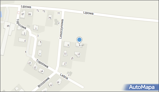 Mnichowice, Leszczynowa, 7, mapa Mnichowice