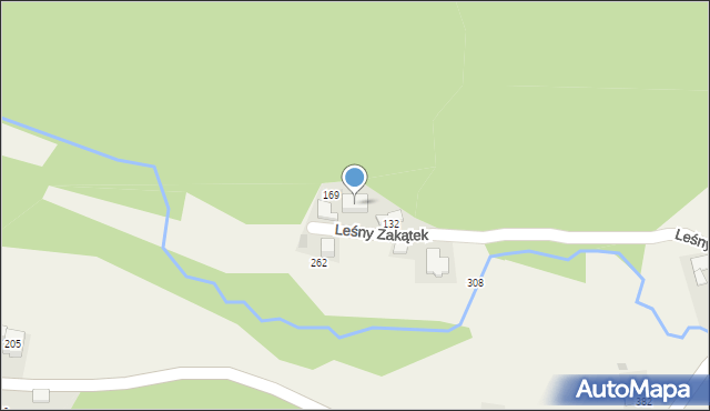 Mników, Leśny Zakątek, 10, mapa Mników