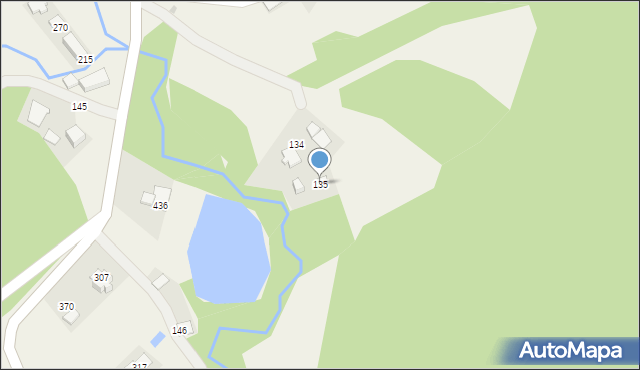 Mników, Leśny Zakątek, 14, mapa Mników