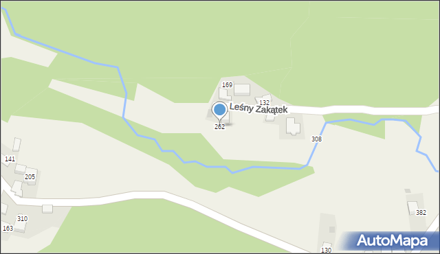 Mników, Leśny Zakątek, 9, mapa Mników