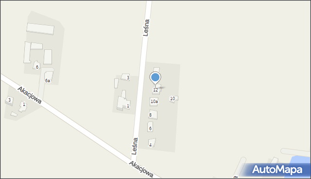 Mochowo-Parcele, Leśna, 12, mapa Mochowo-Parcele