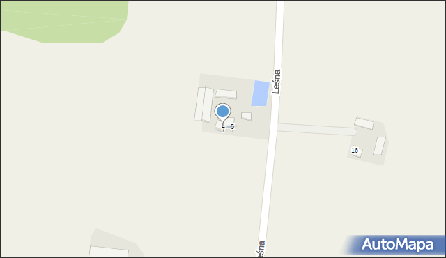 Mochowo-Parcele, Leśna, 7, mapa Mochowo-Parcele