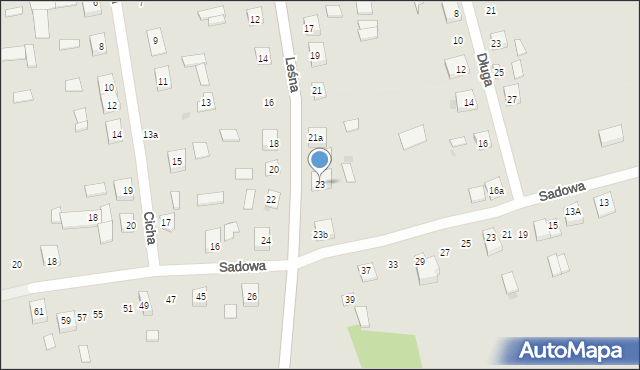 Modliborzyce, Leśna, 23, mapa Modliborzyce