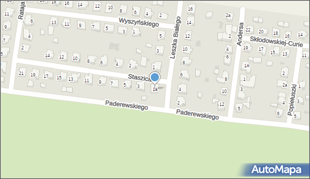 Mogilno, Leszka Białego, 1a, mapa Mogilno