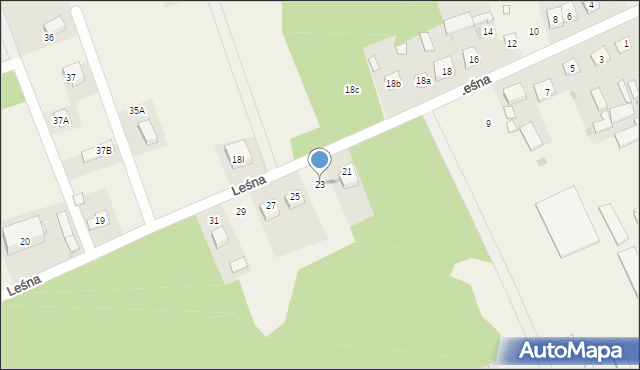 Mokobody, Leśna, 23, mapa Mokobody