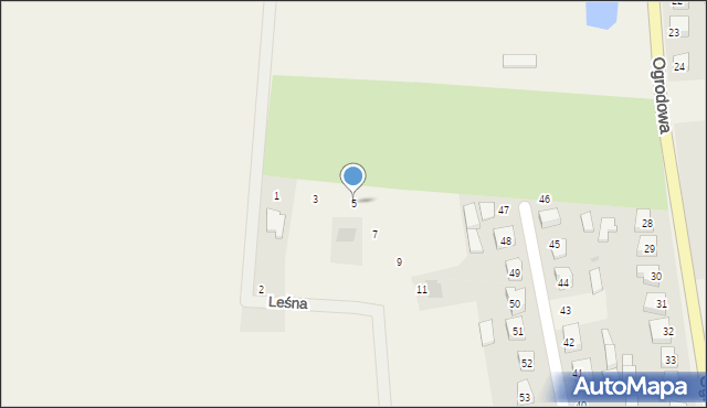 Morzeszczyn, Leśna, 5, mapa Morzeszczyn