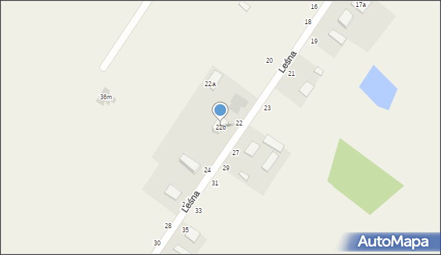 Morzewiec, Leśna, 22b, mapa Morzewiec