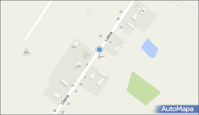 Morzewiec, Leśna, 23, mapa Morzewiec