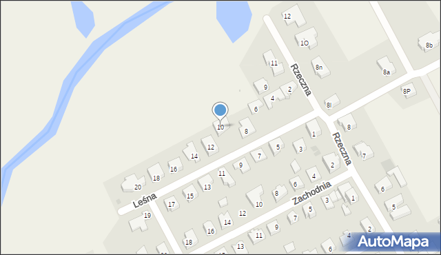 Mosty, Leśna, 10, mapa Mosty