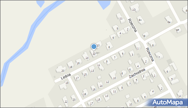 Mosty, Leśna, 12, mapa Mosty