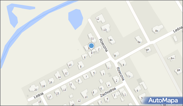 Mosty, Leśna, 4, mapa Mosty