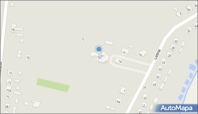 Mrocza, Leśna, 7b, mapa Mrocza