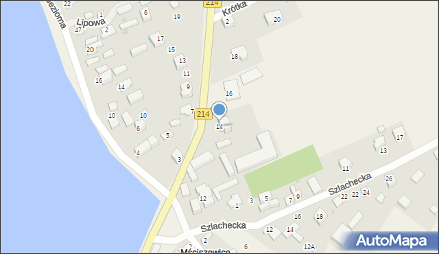 Mściszewice, Lęborska, 14, mapa Mściszewice