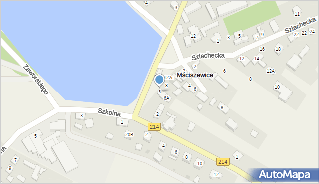 Mściszewice, Lęborska, 6, mapa Mściszewice