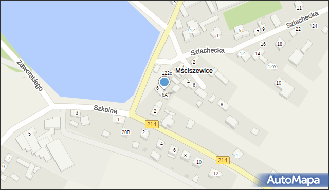 Mściszewice, Lęborska, 6A, mapa Mściszewice