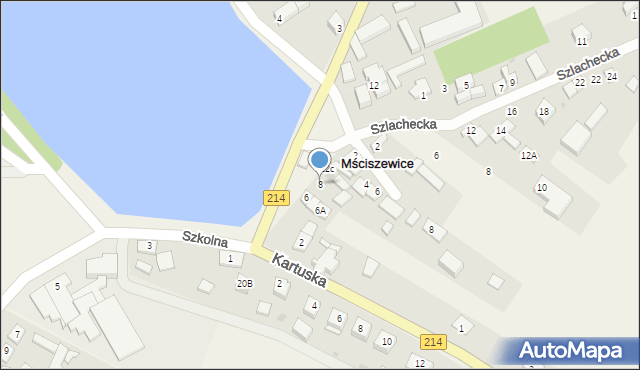 Mściszewice, Lęborska, 8, mapa Mściszewice