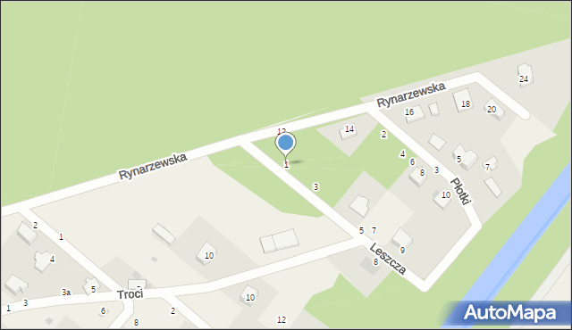 Murowaniec, Leszcza, 1, mapa Murowaniec