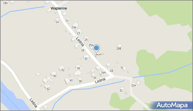 Muszyna, Leśna, 27, mapa Muszyna