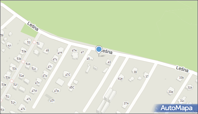 Mysłowice, Leśna, 45h, mapa Mysłowice
