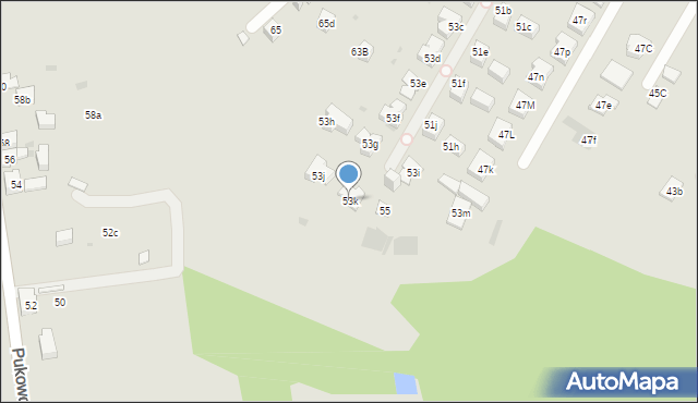 Mysłowice, Leśna, 53k, mapa Mysłowice