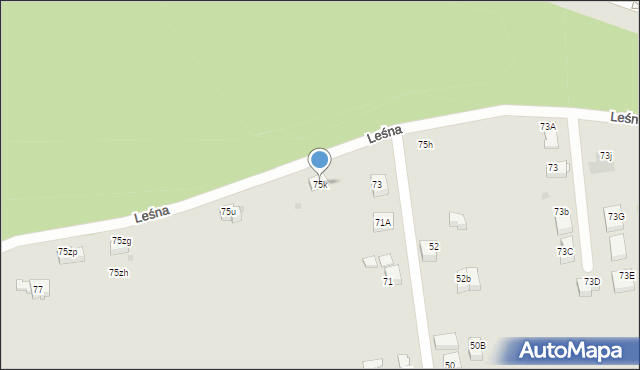 Mysłowice, Leśna, 75k, mapa Mysłowice