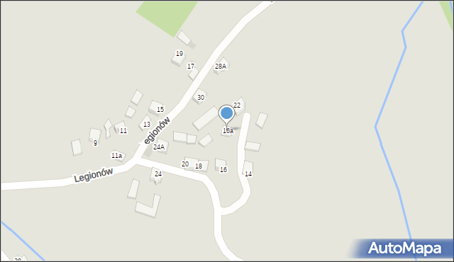 Myszków, Legionów, 16a, mapa Myszków