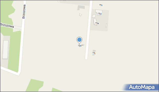 Myszkowice, Leśna, 73h, mapa Myszkowice