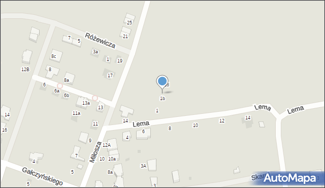 Namysłów, Lema Stanisława, 1c, mapa Namysłów