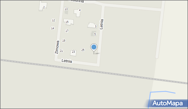 Namysłów, Letnia, 9, mapa Namysłów