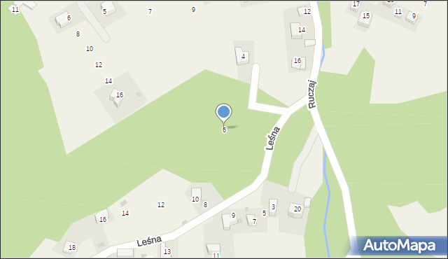 Nielepice, Leśna, 6, mapa Nielepice