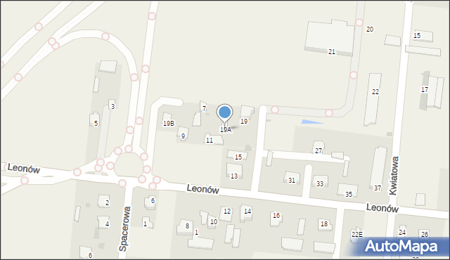 Niemce, Leonów, 19A, mapa Niemce
