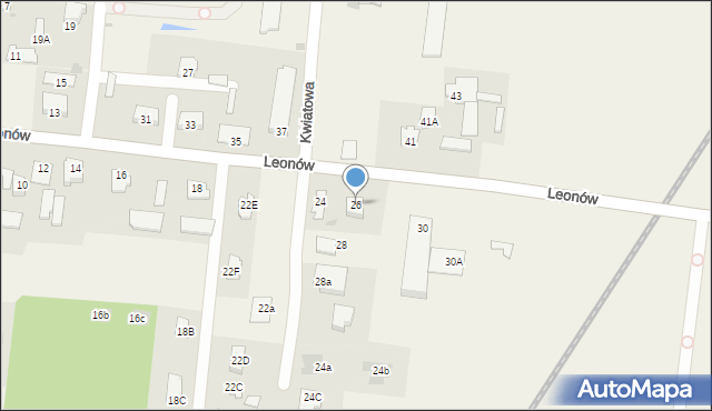 Niemce, Leonów, 26, mapa Niemce