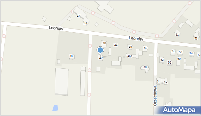 Niemce, Leonów, 42, mapa Niemce