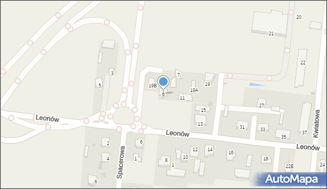 Niemce, Leonów, 9, mapa Niemce