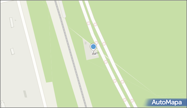 Niemce, Leśna, 33A, mapa Niemce