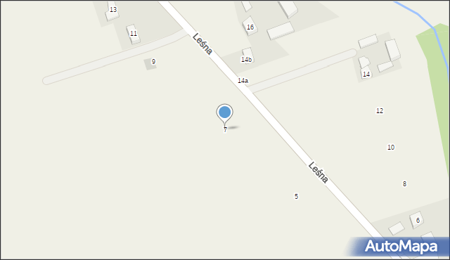 Niepruszewo, Leśna, 7, mapa Niepruszewo