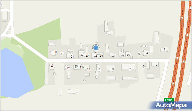 Nietążkowo, Leśna, 18, mapa Nietążkowo