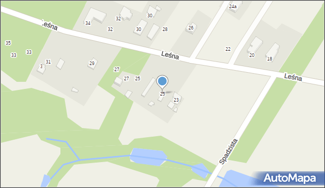 Nosy, Leśna, 25, mapa Nosy