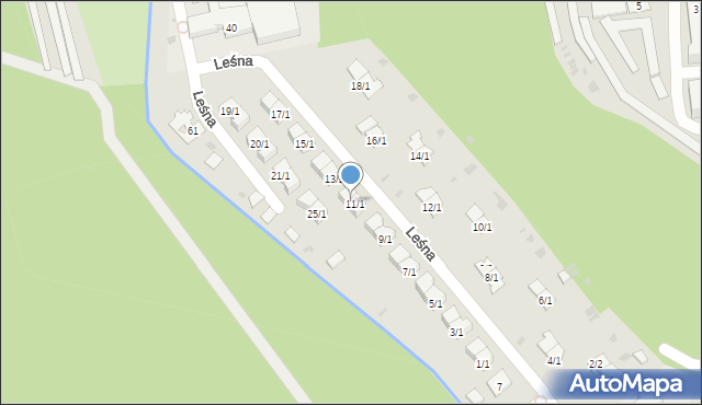 Nowa Dęba, Leśna, 11/2, mapa Nowa Dęba