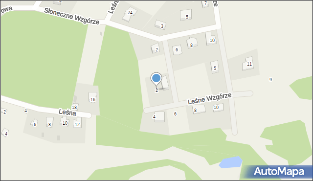 Nowa Karczma, Leśne Wzgórze, 2, mapa Nowa Karczma