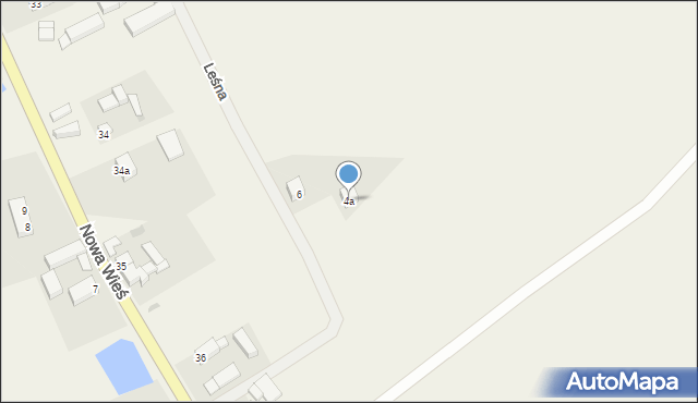 Nowa Wieś, Leśna, 4a, mapa Nowa Wieś