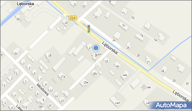 Nowa Wieś Lęborska, Lęborska, 16, mapa Nowa Wieś Lęborska