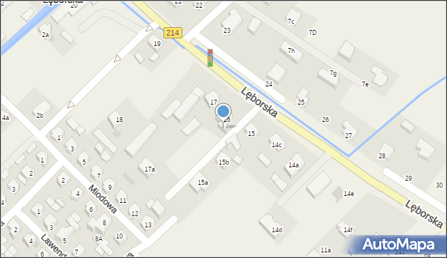 Nowa Wieś Lęborska, Lęborska, 16a, mapa Nowa Wieś Lęborska