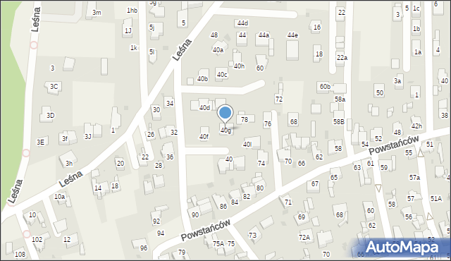 Nowe Chechło, Leśna, 40g, mapa Nowe Chechło